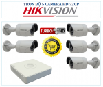 TRỌN BỘ 5 CAMERA HIKVISION HD TVI 720p