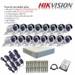 TRỌN BỘ 16 CAMERA HIKVISION HD TVI 720P