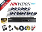 TRỌN BỘ 12 CAMERA HIKVISION HD TVI 1080P(2.0 MP)